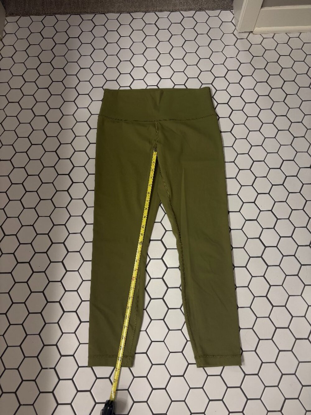 Lululemon Wunder Under High Rise Tight 25" Bronze Green Womens Size 10